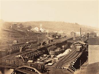 THOMAS H. JOHNSON (active 1860s) A set of 5 Delaware & Hudson Canal Views.